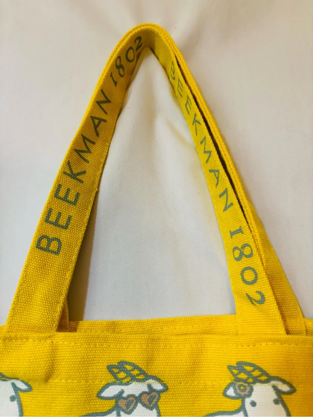 Canvas Tote Bag Goat Graphic Beekman 1802 Gift with Purchase Small